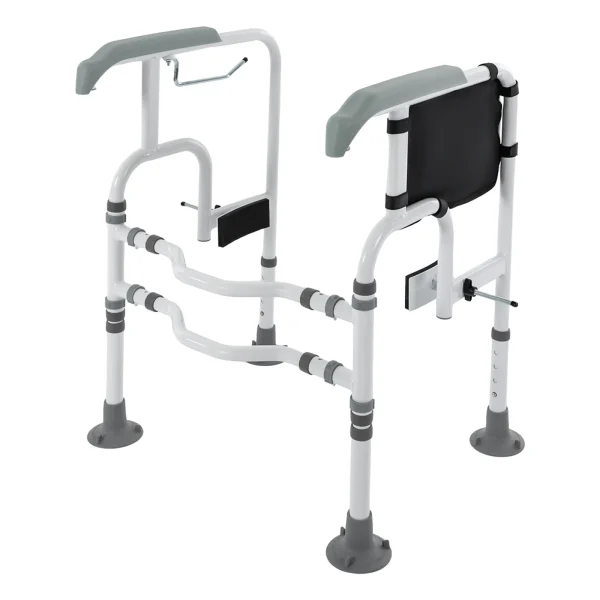 Toilet Safety Frame Rail with Suction Cups and Anti-Slip Handrails for Elderly - Image 3