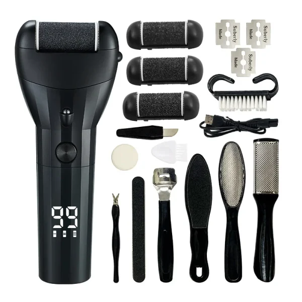 Electric Foot File Grinder Callus Remover Machine Pedicure Device Foot Care Tools Feet Heels Dead Hard Skin USB for Men Women - Image 8
