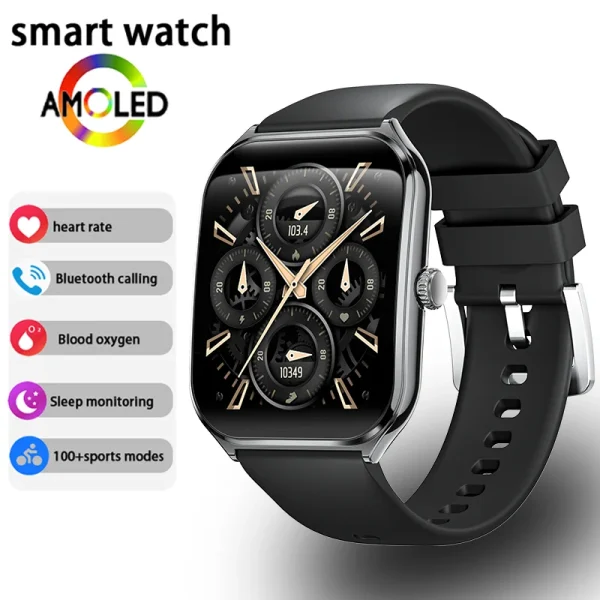 New Ultra Thin Smart Watch men 1.96" AMOLED 360*360 HD Pixel Display Always Show Time Call Reminder Smartwatch Ladies For huawei - Image 10
