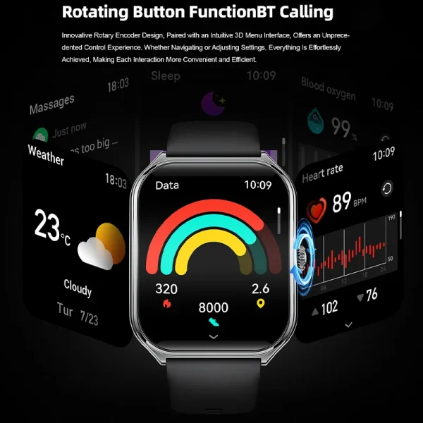 New Ultra Thin Smart Watch men 1.96" AMOLED 360*360 HD Pixel Display Always Show Time Call Reminder Smartwatch Ladies For huawei - Image 4