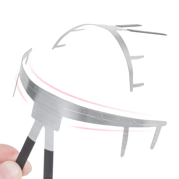 Second-Generation Three-Point Positioning and Balancing Eyebrow Ruler, Tattoo and Embroidery Eyebrow Thrush Artifact, Tattoo Positioning Ruler, Eyebrow Tattoo Measurement and Thrush Card - Image 3