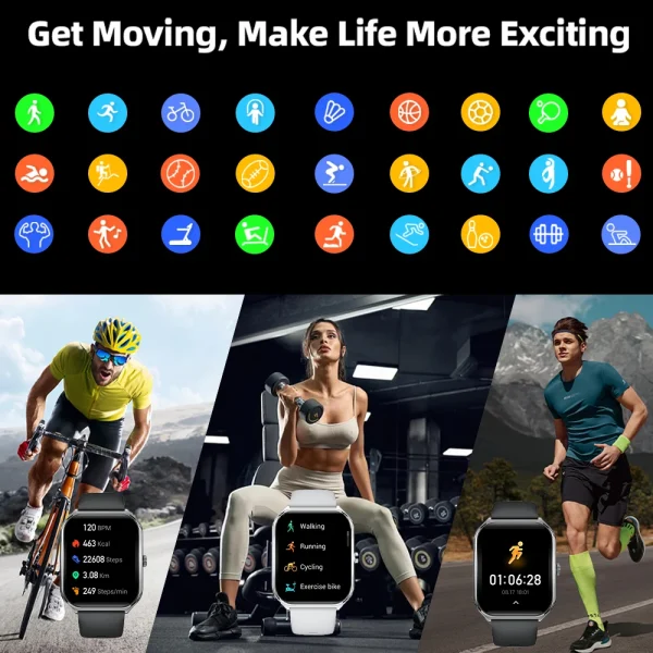 New Ultra Thin Smart Watch men 1.96" AMOLED 360*360 HD Pixel Display Always Show Time Call Reminder Smartwatch Ladies For huawei - Image 6