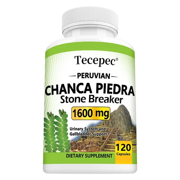 Tecepec Chanca Piedra Supplement 1600 Mg – Balances Urinary and Gallbladder Health, Promotes Cleansing, Detoxification, Non-GMO - Image 7