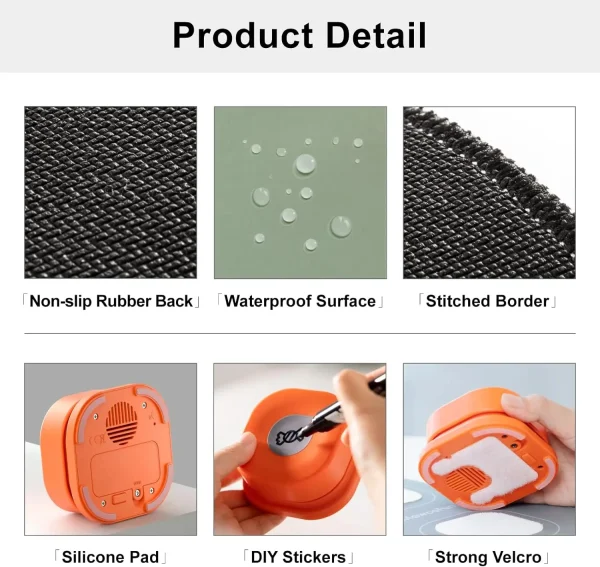 Mewoofun Dog Buttons with Rubber Mat Recordable Dog Talking Buttons Set Communication Starter Pack Dog Training Speaking Buttons - Image 5