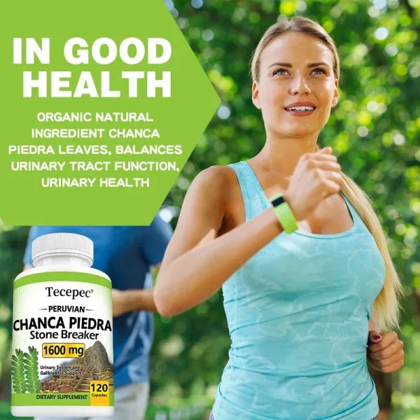 Tecepec Chanca Piedra Supplement 1600 Mg – Balances Urinary and Gallbladder Health, Promotes Cleansing, Detoxification, Non-GMO - Image 4