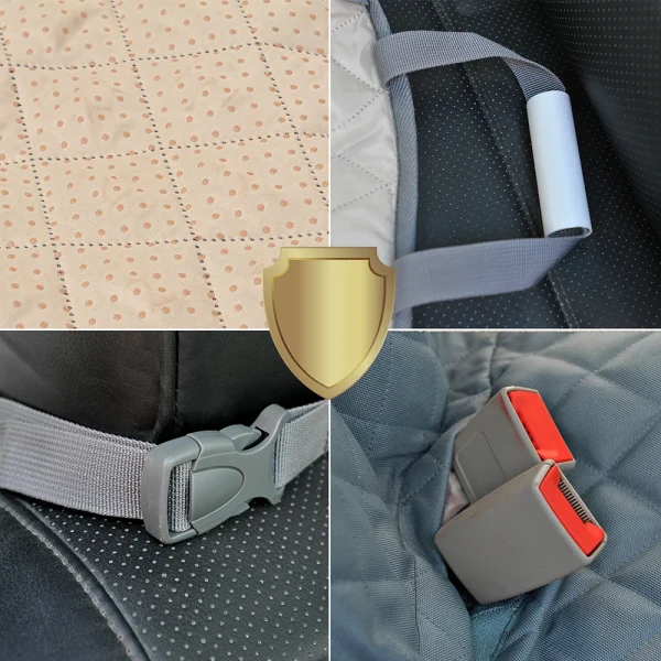 PETRAVEL Dog Car Seat Cover Waterproof Pet Travel Dog Carrier Hammock Car Rear Back Seat Protector Mat Safety Carrier For Dogs - Image 6