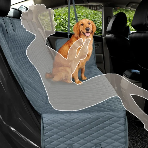 PETRAVEL Dog Car Seat Cover Waterproof Pet Travel Dog Carrier Hammock Car Rear Back Seat Protector Mat Safety Carrier For Dogs - Image 2