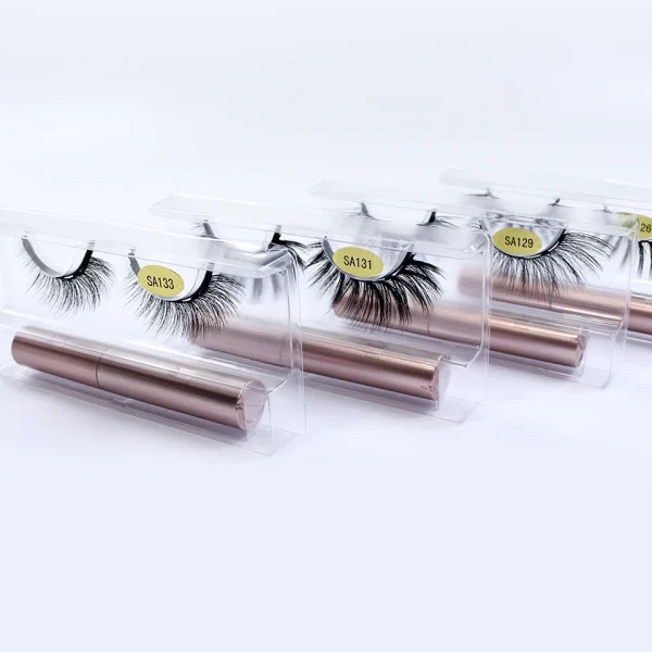 Magnetic Lashes Wholesale 5/10/30/50/100 Pairs Magnetic Eyelashes and Eyeliner Set Makeup Natural Lashes In Bulk - Image 3