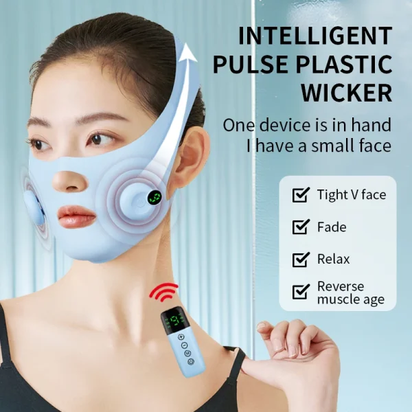 Electric V Face Facial Massager Facial Contouring Beauty Device EMS Microcurrent Skin Lifting Slimming Chin Shaping Massager - Image 2