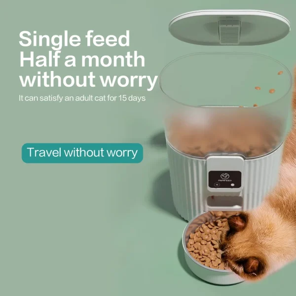 PAPIFEED cat automatic feeder dog fixed feeding machine cat food dog food wifi remote smart cat pet food dispenser - Image 4
