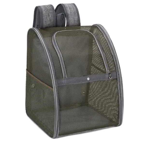 Pet Supplies Mesh Breathable Double Shoulder Dog Backpack Outdoor Travel Cat Bag Pet Summer Backpack - Image 11