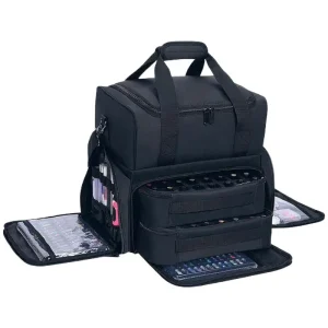 70 Bottles Nail Polish Organizer Bag fabric cloth Cosmetic Handbag Organizer Storage Case Travel Carrying for Nail Stuff & Tools