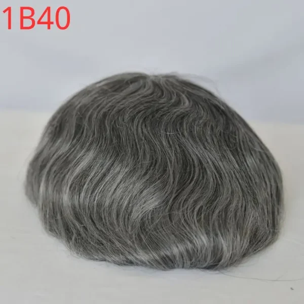 Pwigs Toupee for Men Full French Lace 10X8 Inch Cap Base 4mixed 27 highlight 613 Front Colored 100% European Human Hair System - Image 11