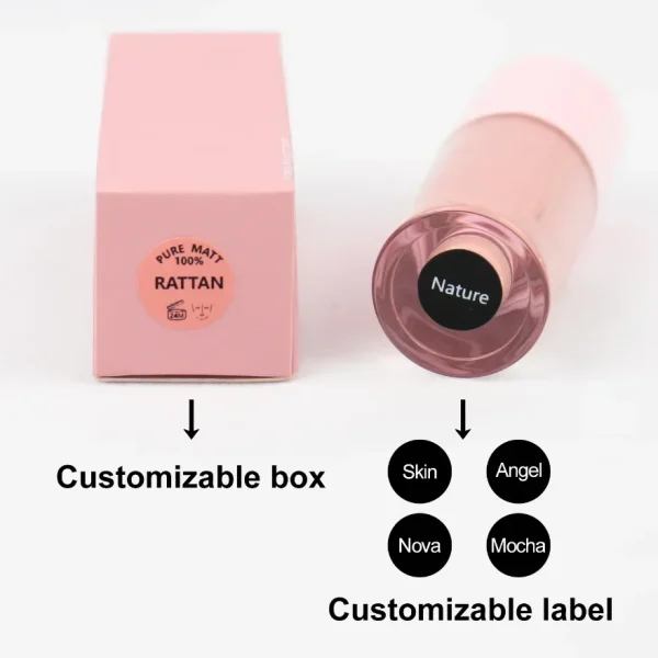 Lip Gloss with Big Brush Private Label Custom Logo Nude Lip Gloss Makeup Wholesale - Image 4