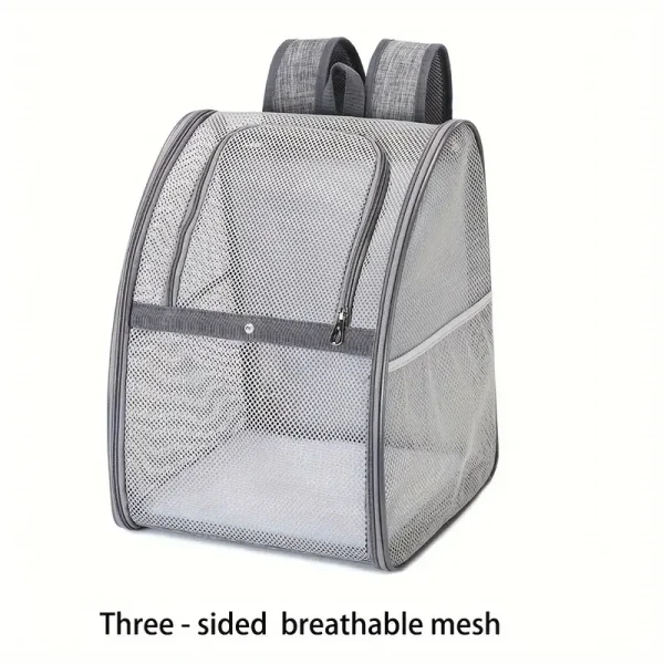 Pet Supplies Mesh Breathable Double Shoulder Dog Backpack Outdoor Travel Cat Bag Pet Summer Backpack - Image 5