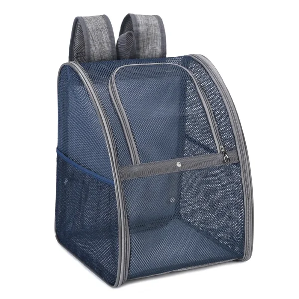 Pet Supplies Mesh Breathable Double Shoulder Dog Backpack Outdoor Travel Cat Bag Pet Summer Backpack - Image 10
