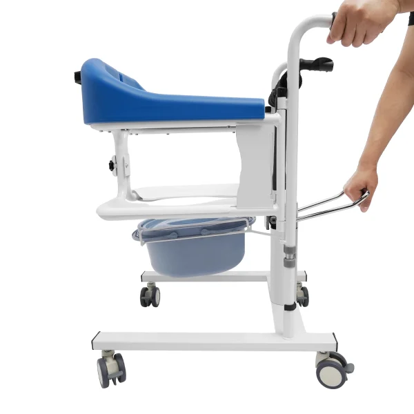 Hydraulic Patient Lifting Wheelchair for Home Transport Wheelchair Patient Lift Wheelchair - Image 5