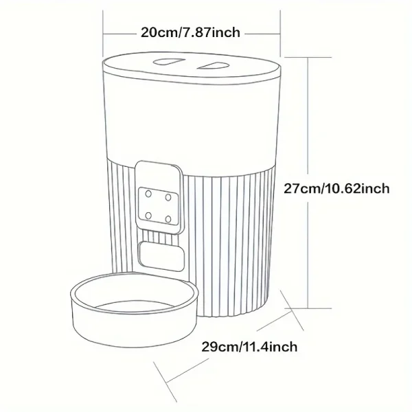 PAPIFEED cat automatic feeder dog fixed feeding machine cat food dog food wifi remote smart cat pet food dispenser - Image 5