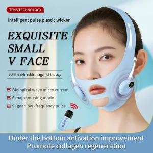 Electric V Face Facial Massager Facial Contouring Beauty Device EMS Microcurrent Skin Lifting Slimming Chin Shaping Massager