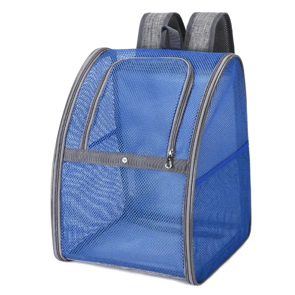 Pet Supplies Mesh Breathable Double Shoulder Dog Backpack Outdoor Travel Cat Bag Pet Summer Backpack - Image 6