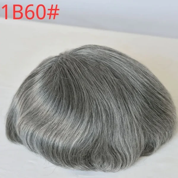 Pwigs Toupee for Men Full French Lace 10X8 Inch Cap Base 4mixed 27 highlight 613 Front Colored 100% European Human Hair System - Image 10