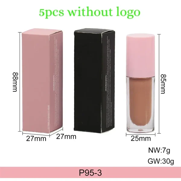 Lip Gloss with Big Brush Private Label Custom Logo Nude Lip Gloss Makeup Wholesale - Image 8