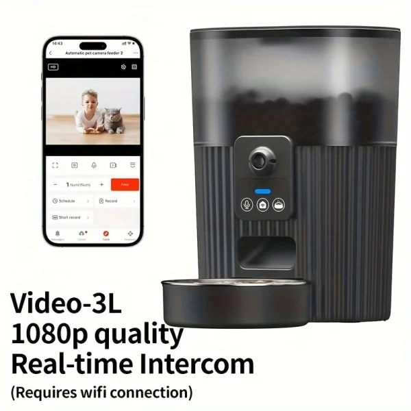 PAPIFEED cat automatic feeder dog fixed feeding machine cat food dog food wifi remote smart cat pet food dispenser - Image 10