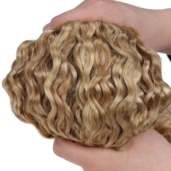 Real Beauty Ombre  Water Wave P27/613 Two Tone Remy Curly  Human Hair Extensions Weave Bundles Auburn Peruvian Hair12"-24" - Image 4